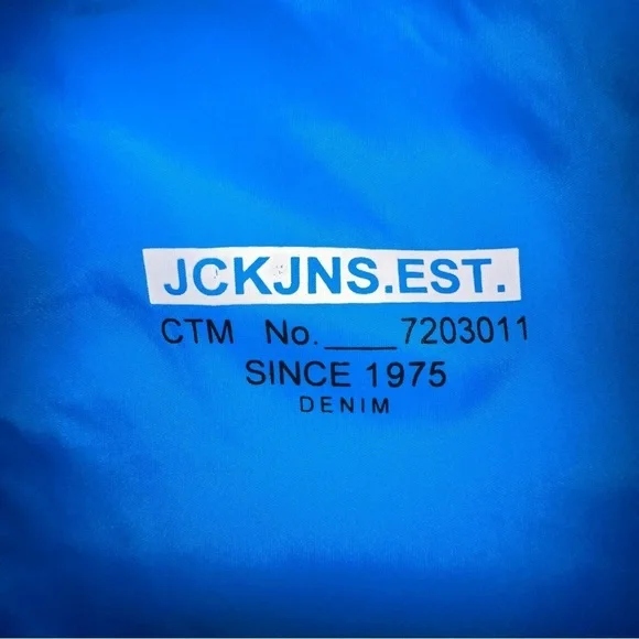 Jack & Jones Core 1975 Blue Lightweight Jacket Large - Picture 2 of 7